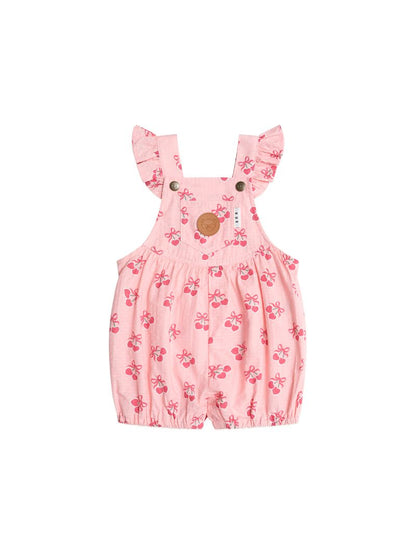 Huxbaby Cherry Pie Frilly Playsuit - Apricot
