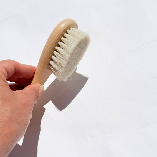 Natural Beach Wood - Baby Hairbrush