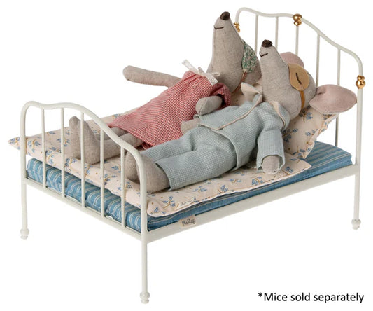 Maileg Mouse Vintage Double Bed | Off White