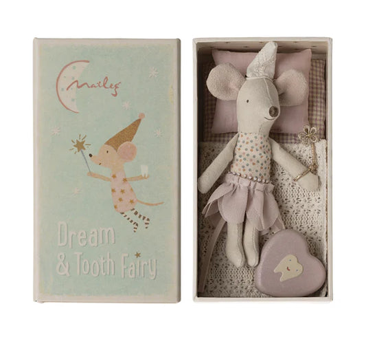 Maileg Tooth Fairy Mouse Little Sister in box