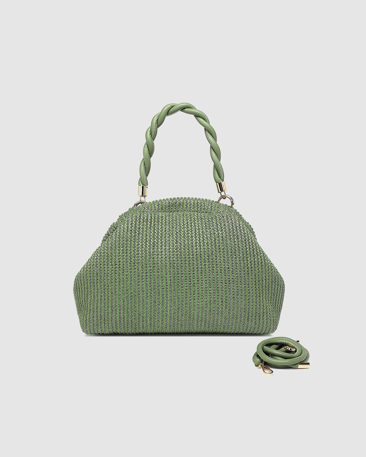 Louenhide Lotus Clutch | Sage Green