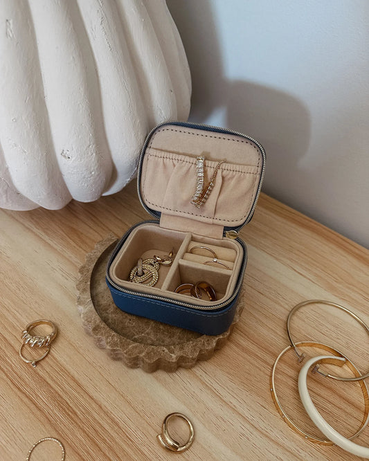 Louenhide Suzie Jewellery Box - Steel Blue