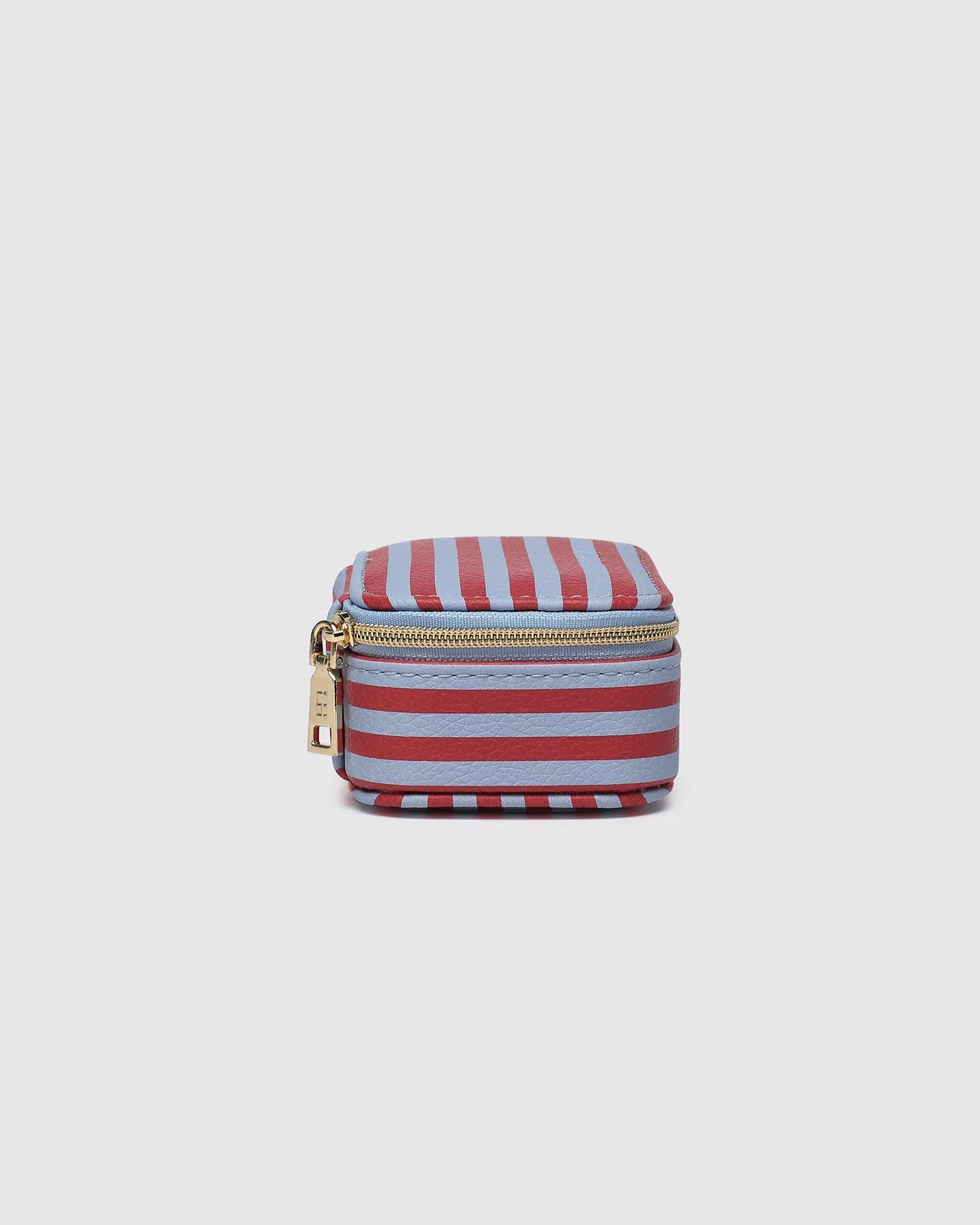 Louenhide Suzie Stripe Jewellery Box - Red/Sky Blue