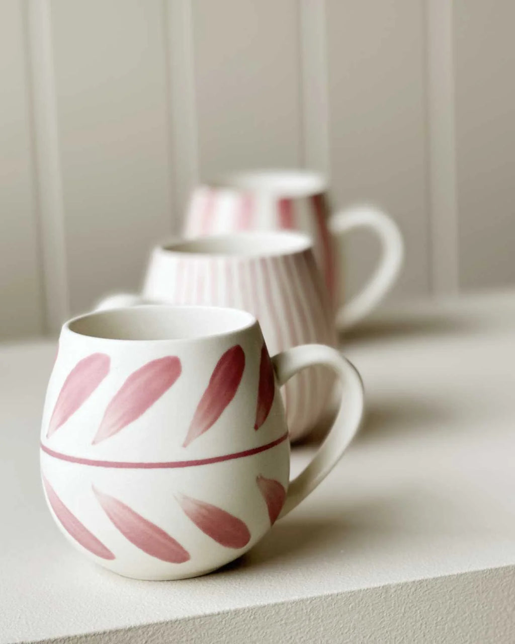 Robert Gordon Set of 4 Hug Me Mugs - Rose Brush