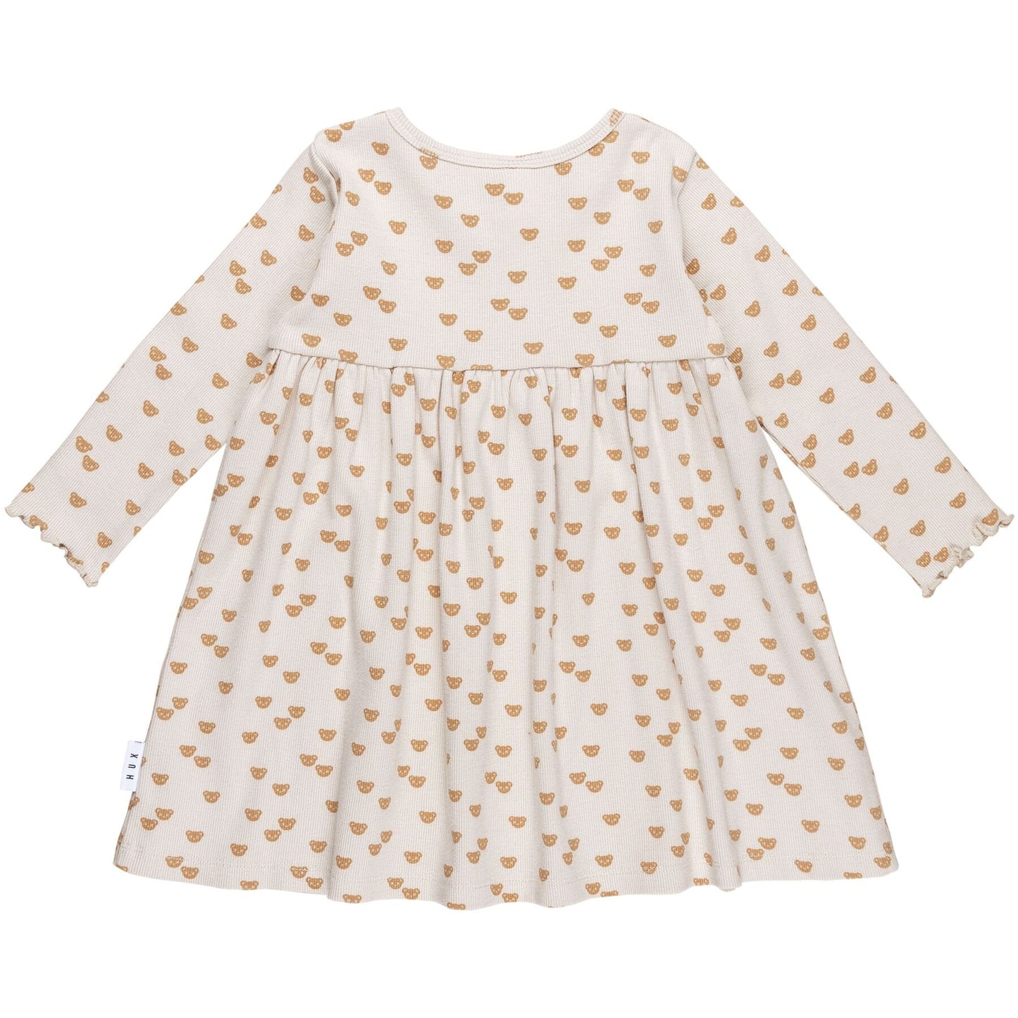Huxbaby Beary Cute Rib Dress - Almond
