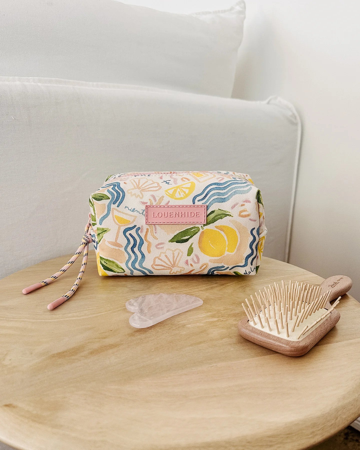 Louenhide Bambi Makeup Bag - Lemon Print