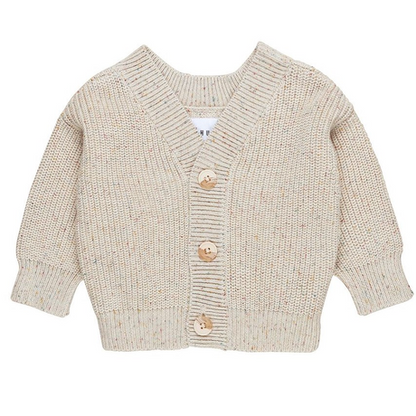 Huxbaby Sprinkles Knit Cardi - Almond