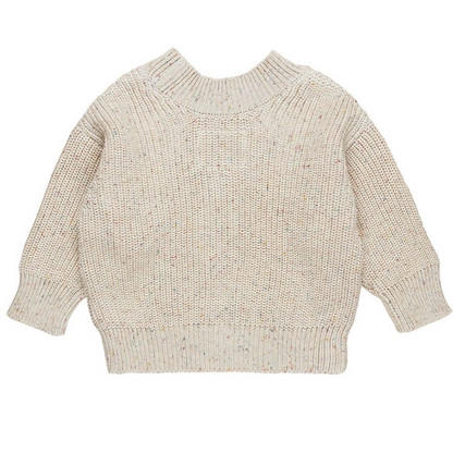 Huxbaby Sprinkles Knit Cardi - Almond