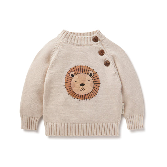 Aster & Oak Lion Knit Jumper