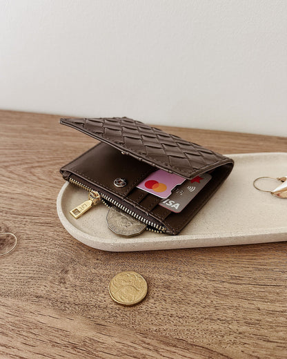 Louenhide Lily Wallet - Woven Chocolate