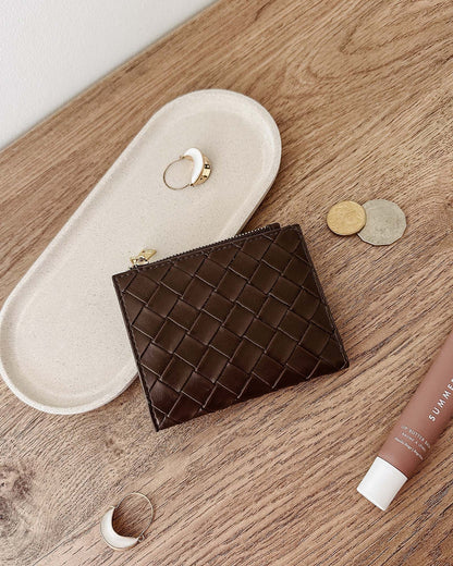 Louenhide Lily Wallet - Woven Chocolate