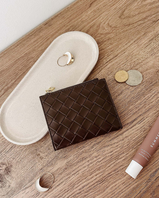 Louenhide Lily Wallet - Woven Chocolate