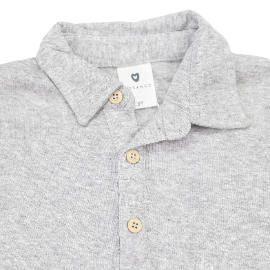 Korango Long Sleeve Polo | Grey