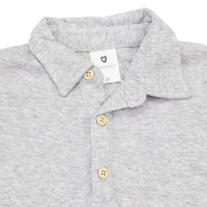 Korango Long Sleeve Polo | Grey
