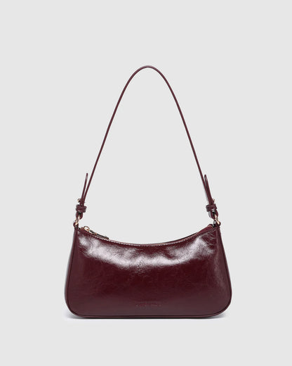 Louenhide Jacqueline Shoulder Bag - Burgundy Patent
