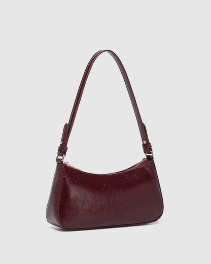 Louenhide Jacqueline Shoulder Bag - Burgundy Patent