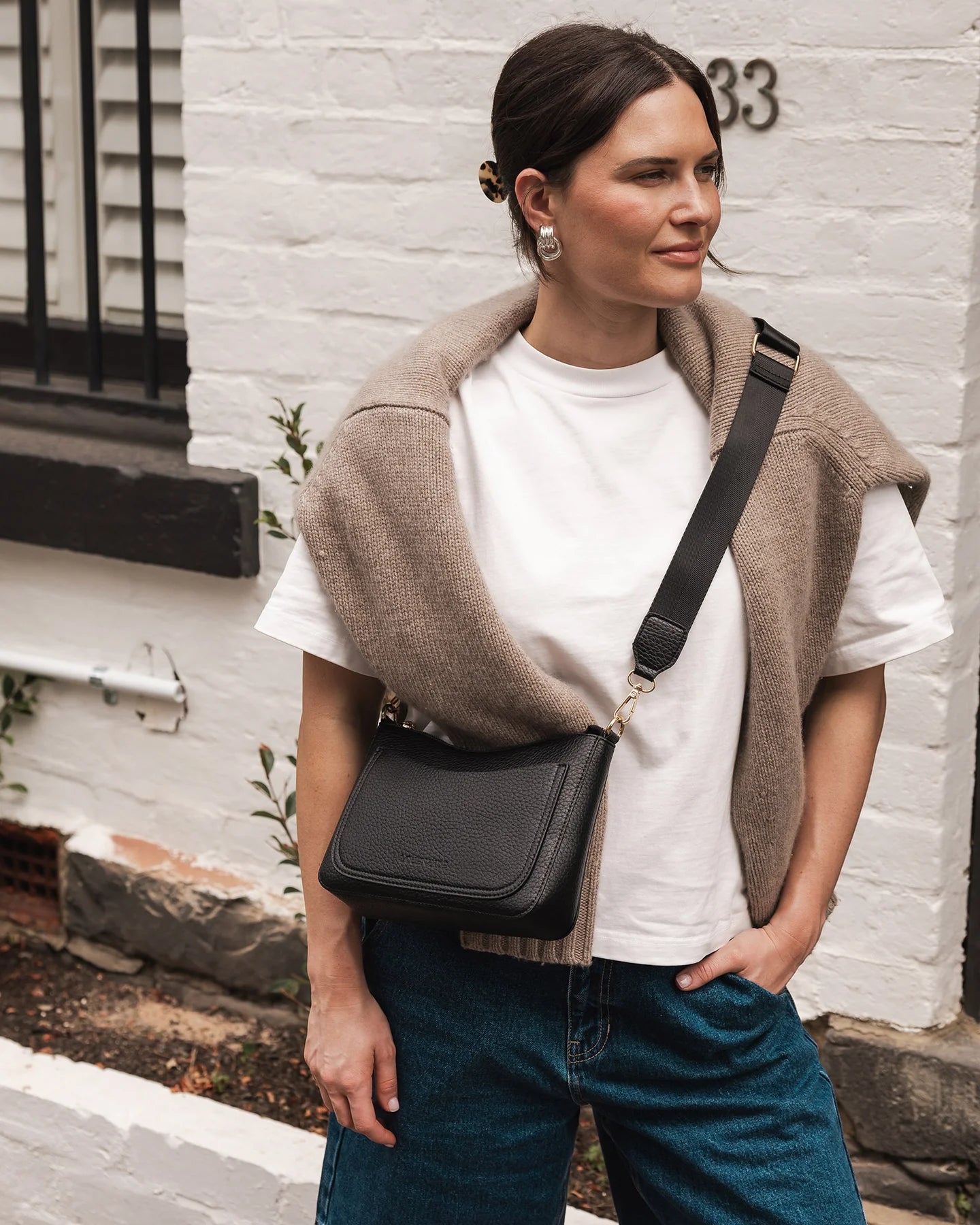 Linda Crossbody Bag | Black