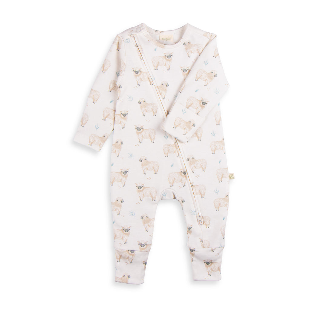 Tiny Twig Go to Sheep Long Sleeve Zipsuit