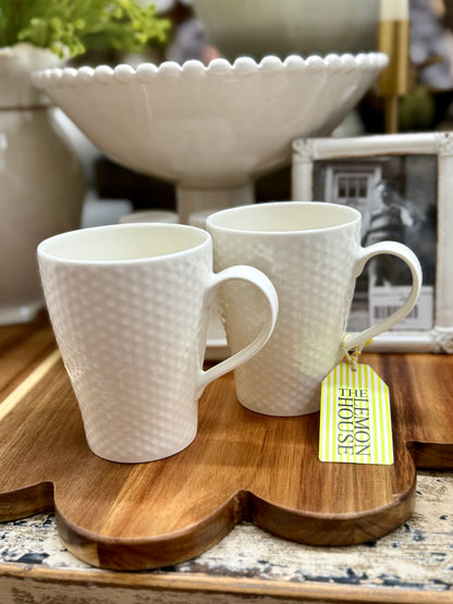 Stockholm White Dots Mug Set of 2