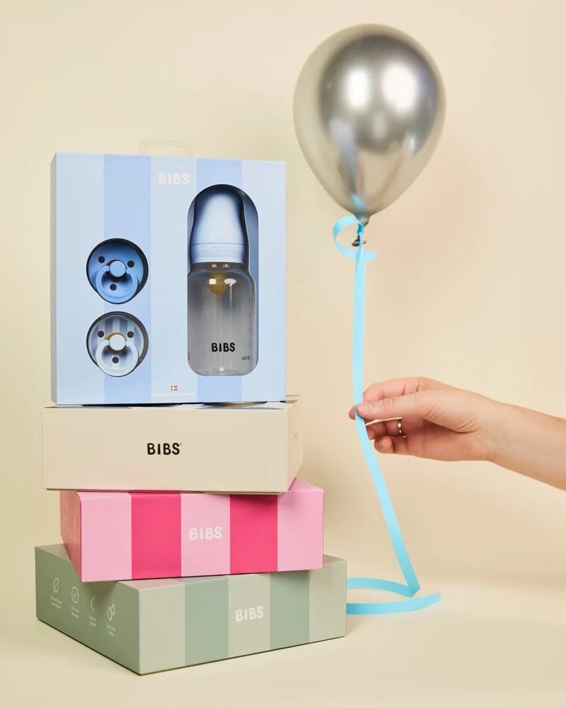 BIBS Gift Set, Baby Sprinkle - Baby Blue