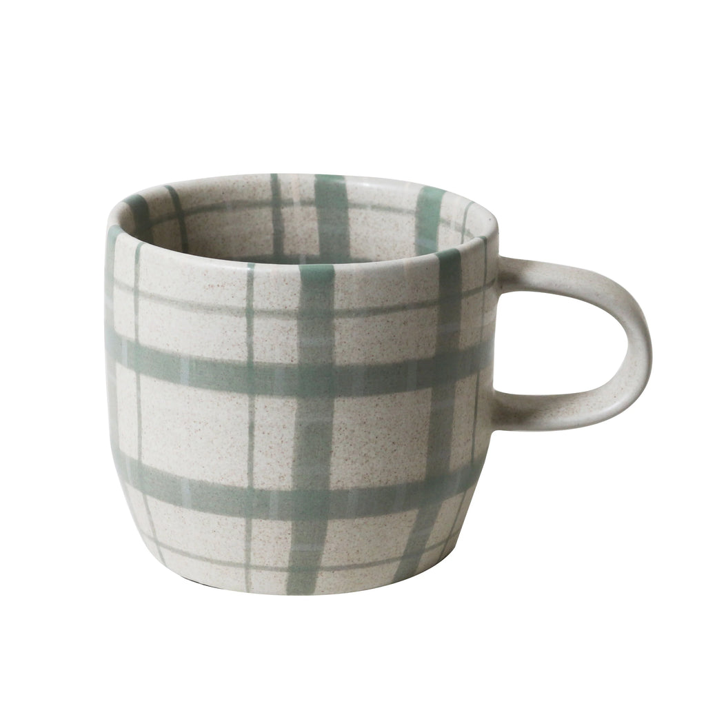 Robert Gordon Duck Egg Check Mug - Cats Pyjamas