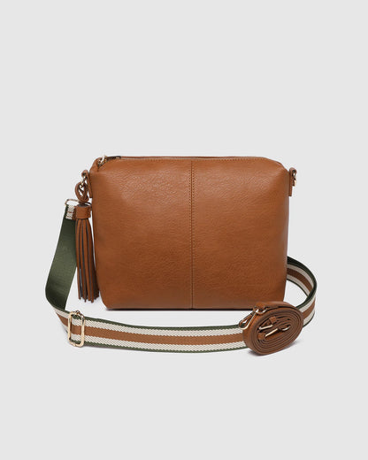 Louenhide Daisy Stripe Crossbody Bag | Tan