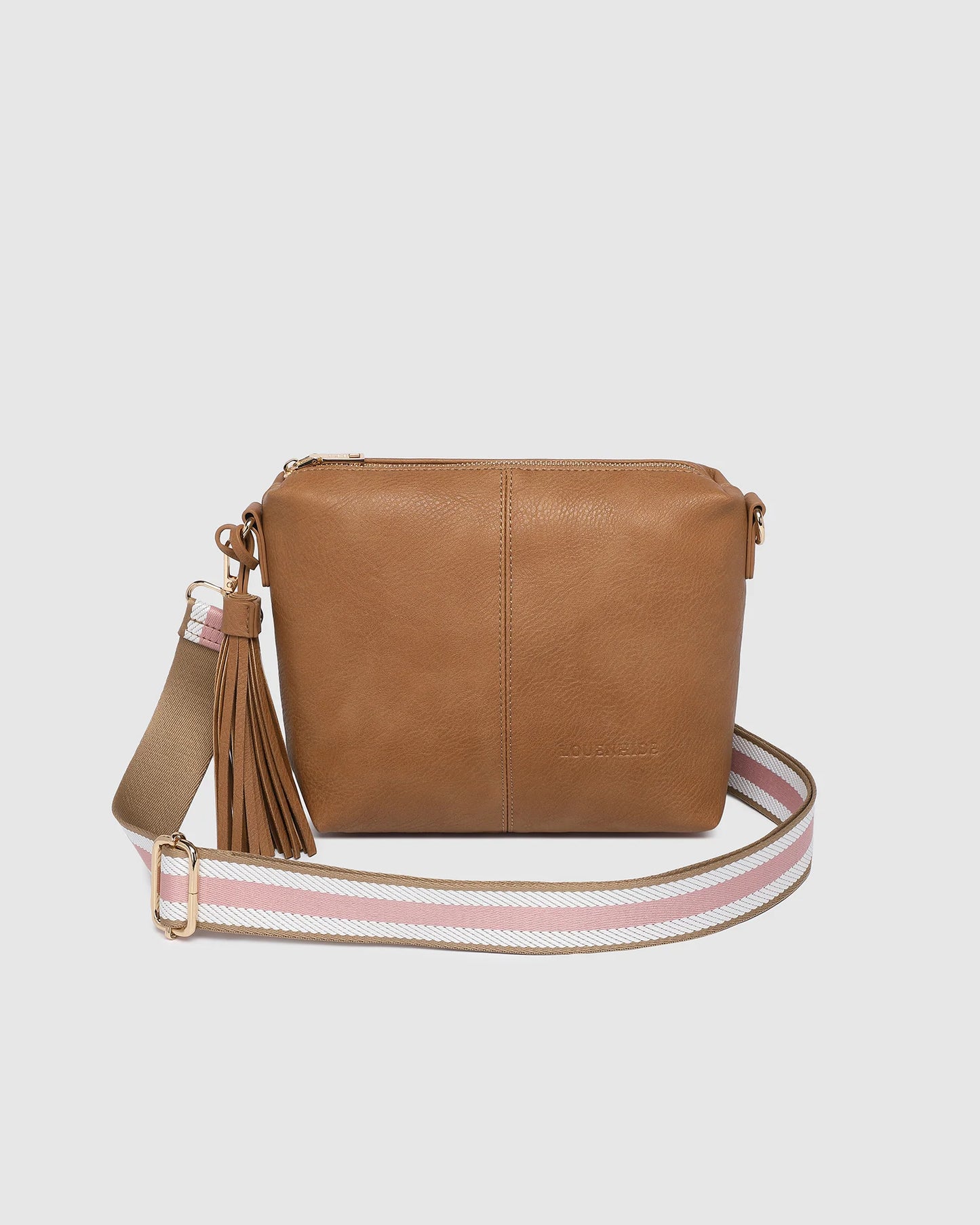 Kasey Stripe Crossbody Bag | Camel