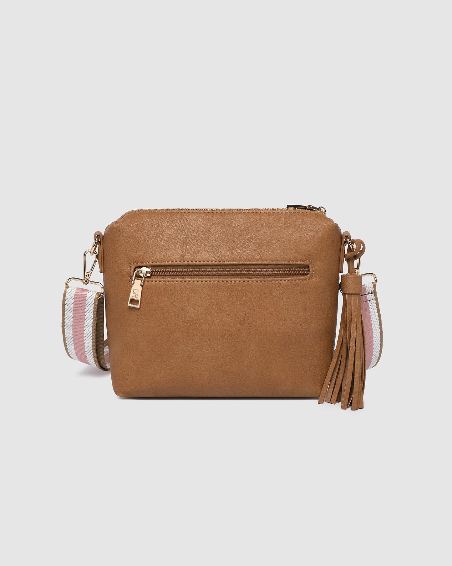 Kasey Stripe Crossbody Bag | Camel