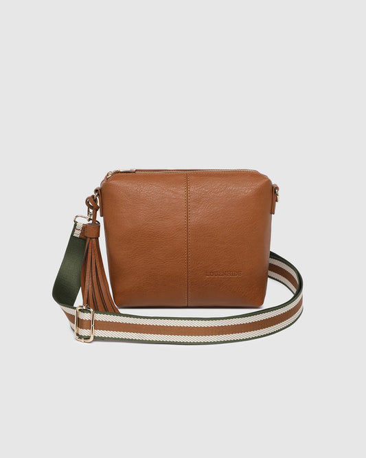 Kasey Stripe Crossbody Bag | Tan