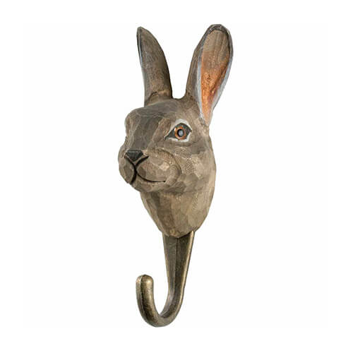 Hand-Carved Mountain Hare Hook