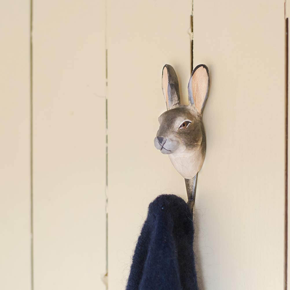 Hand-Carved Mountain Hare Hook