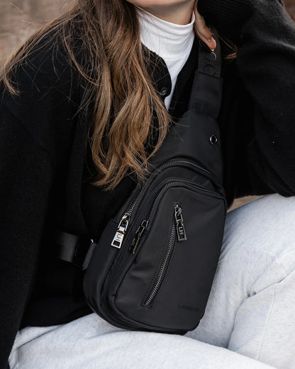 Louenhide Boyd Nylon Sling Bag | Black