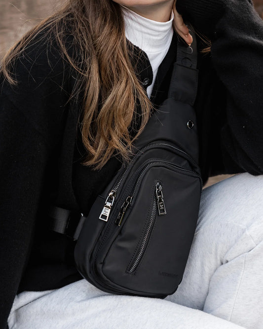 Louenhide Boyd Nylon Sling Bag | Black