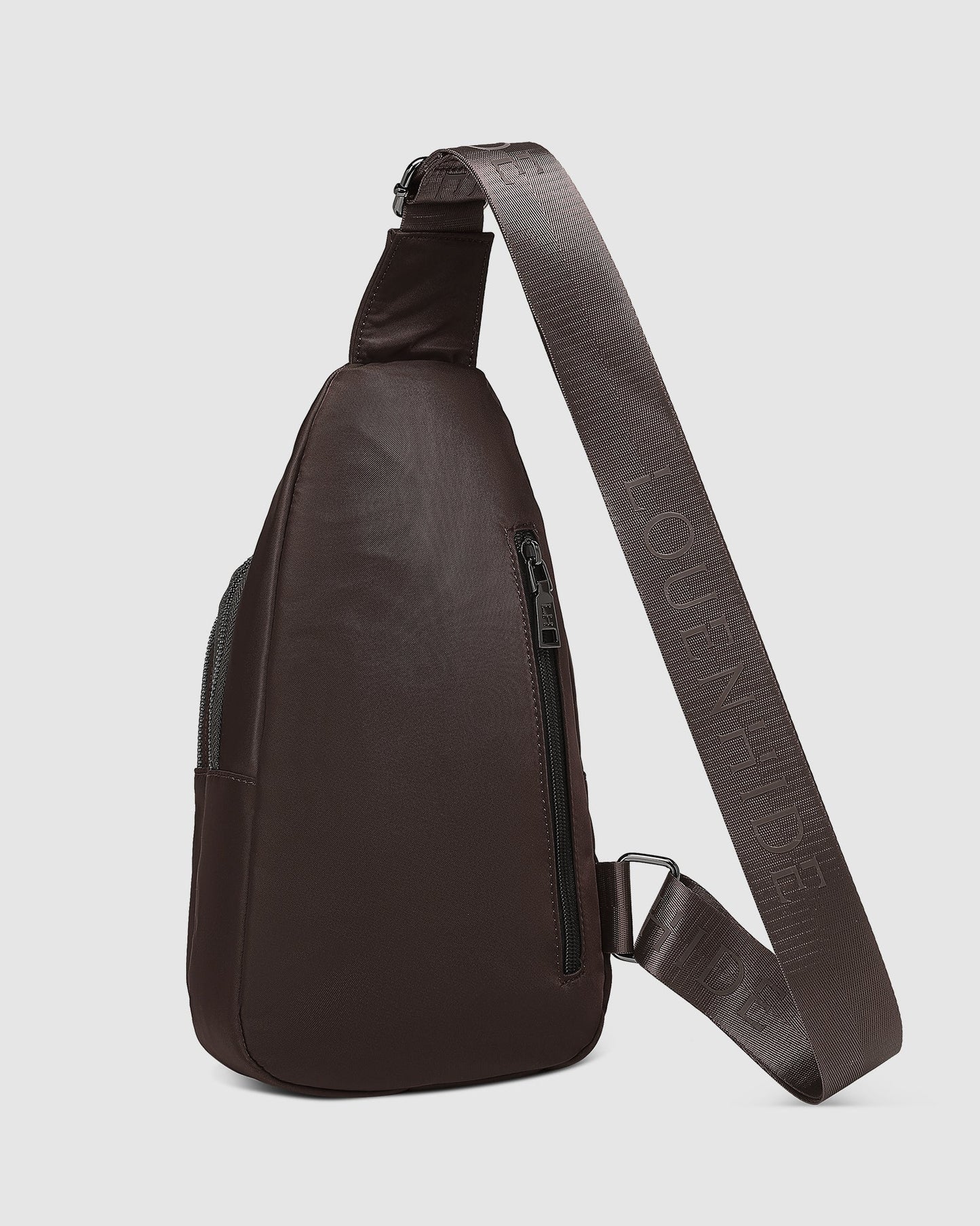 Louenhide Boyd Nylon Sling Bag | Chocolate
