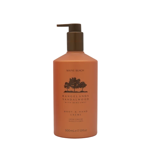 Maine Beach Rangelands Sandalwood - Body & Hand Crème 500ml