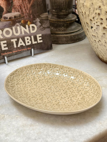 Small Oval Serving Plates- Set of 3