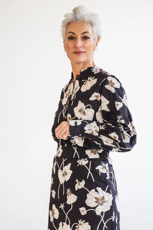 Posie Blouse - Fragile Bloom Liberty