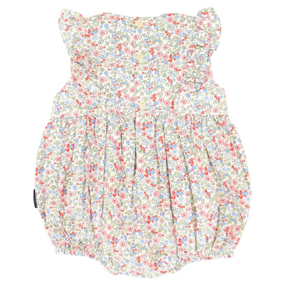 Korango Floral Smocked Sunsuit - Red