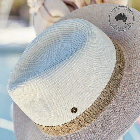 Canopy Bay by Deborah Hutton Parsley Bay Fedora - Ivory/Camel
