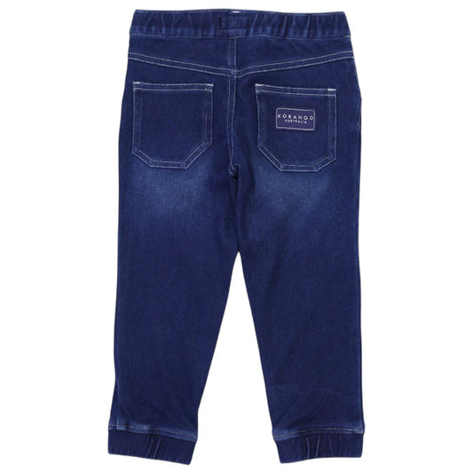 Korango Denim Drawstring Pant | Dark