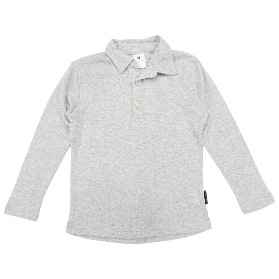 Korango Long Sleeve Polo | Grey