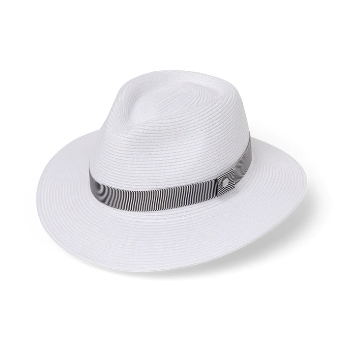 Canopy Bay by Deborah Hutton Sawgrass Golf Fedora - White/Navy