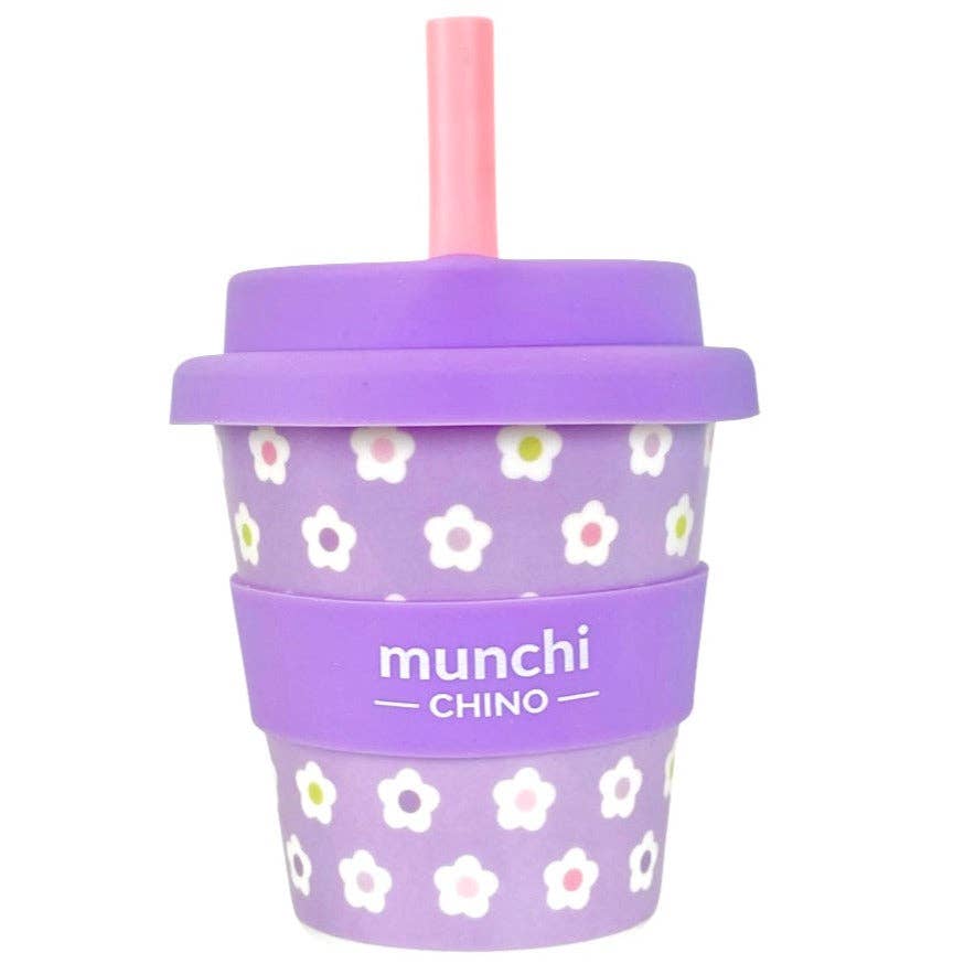 Munchi Flower Babychino Cup - Straw Included
