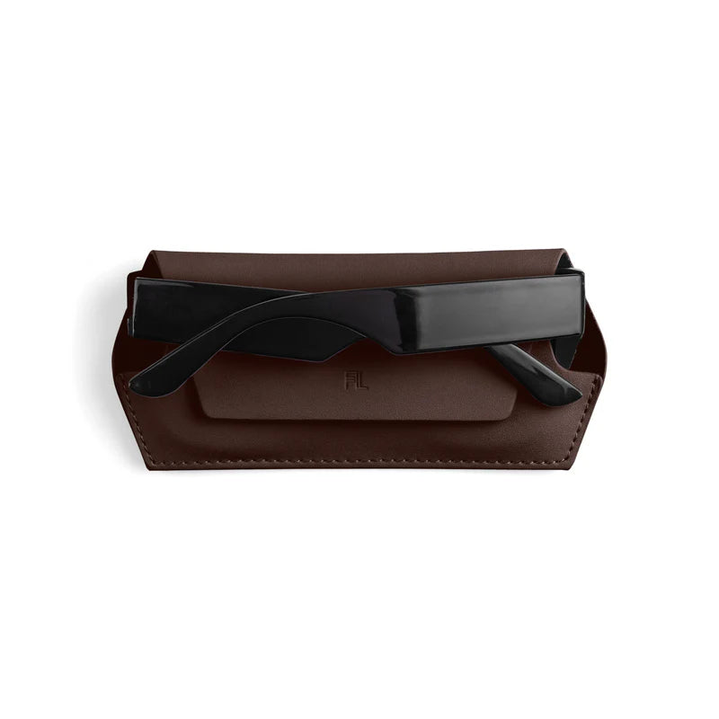 Fox & Leo Glasses Case - Chocolate