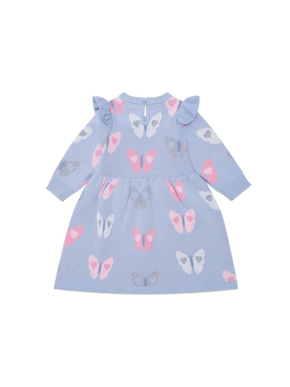 Huxbaby Fly Away Knit Dress | Forever Blue