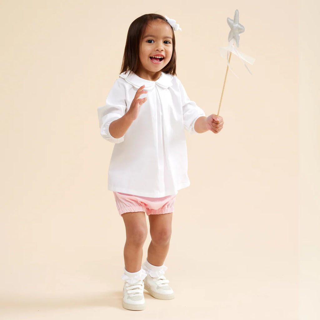 Prudie & Primmie Collared Shirt - Milk White