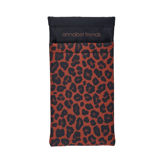 Padded Double Glasses Case - Leopard