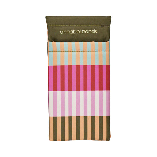 Padded Double Glasses Case - Striped