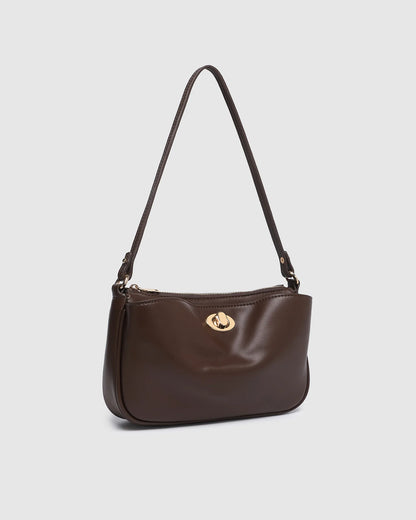 Louenhide Greta Shoulder Bag - Chocolate