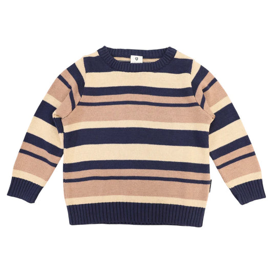 Korango Striped Sweater | Navy